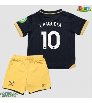 West Ham United Lucas Paqueta #10 Tredjeställ Barn 2025-26 Kortärmad (+ Korta byxor)